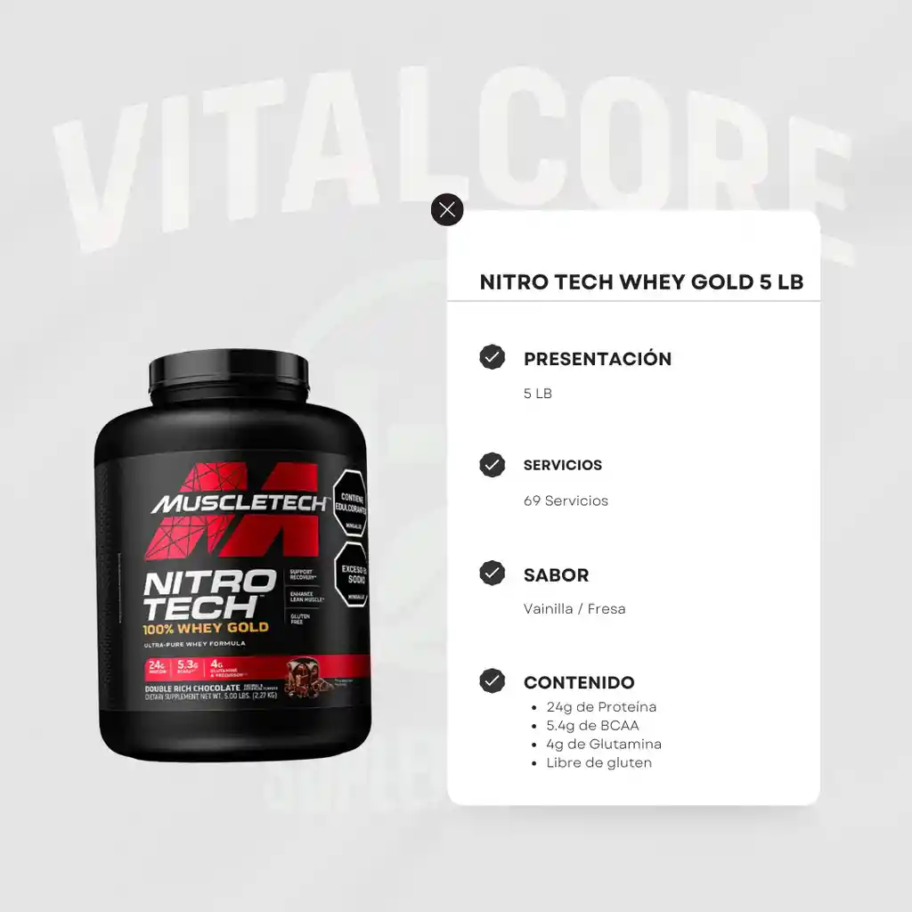 Nitro Tech Whey Gold 5 Lb