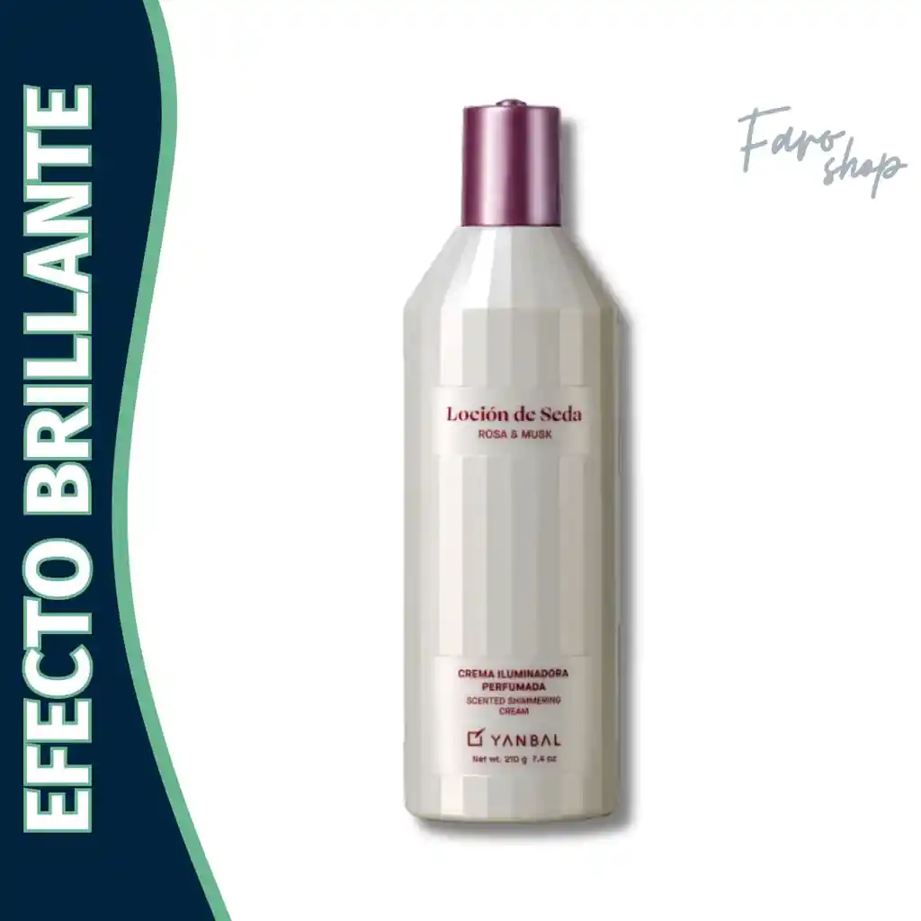 Yanbal Loción De Seda Rosa & Musk Crema Iluminadora Perfumada 210 G