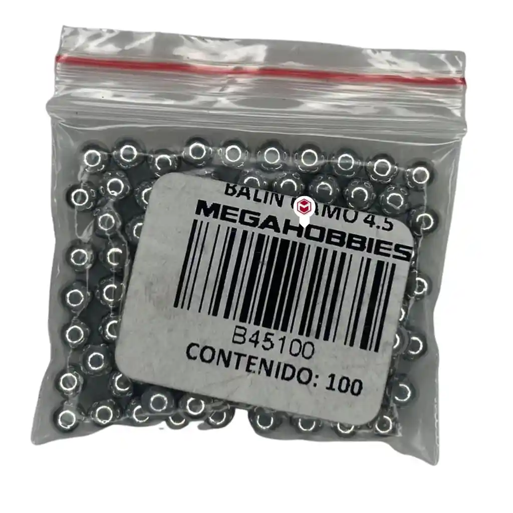 Balines 4.5mm Acero Esfera Bolsa X 100 Unidades Co2