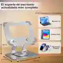 Soporte Para Celular, Tablet, Ipad Y Iphone Con Giro De 360° Color Gris