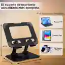 Soporte Para Celular, Tablet, Ipad Y Iphone Con Giro De 360° Color Negro