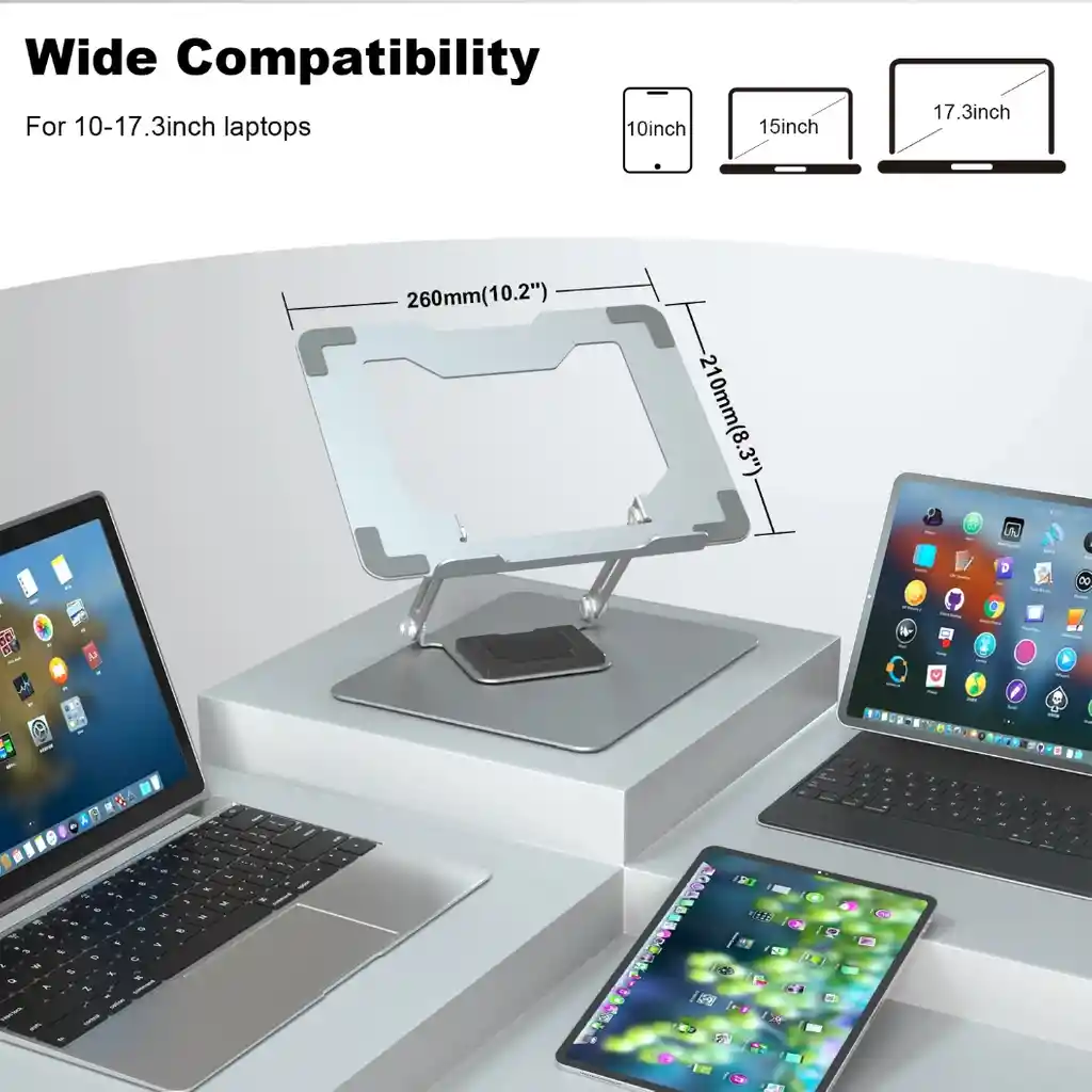 Soporte Con Giro De 360° Para Laptop, Macbook Y Portátil