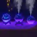 Humidificador Led Soporte Madera Difusor Aromas