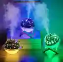 Humidificador Led Soporte Madera Difusor Aromas