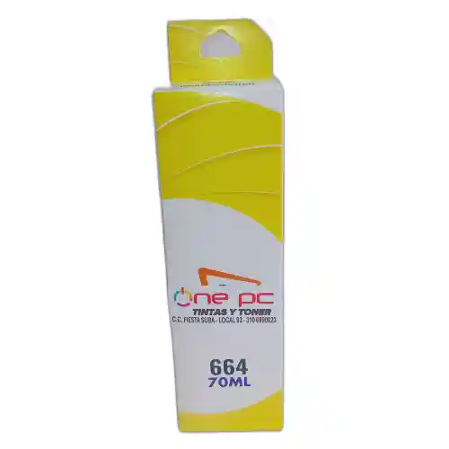 Tinta Recargable 664 Compatible Epson Yellow
