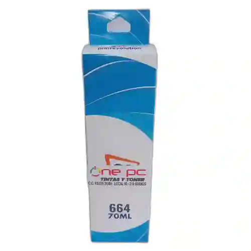 Tinta Recargable 664 Compatible Epson Cyan