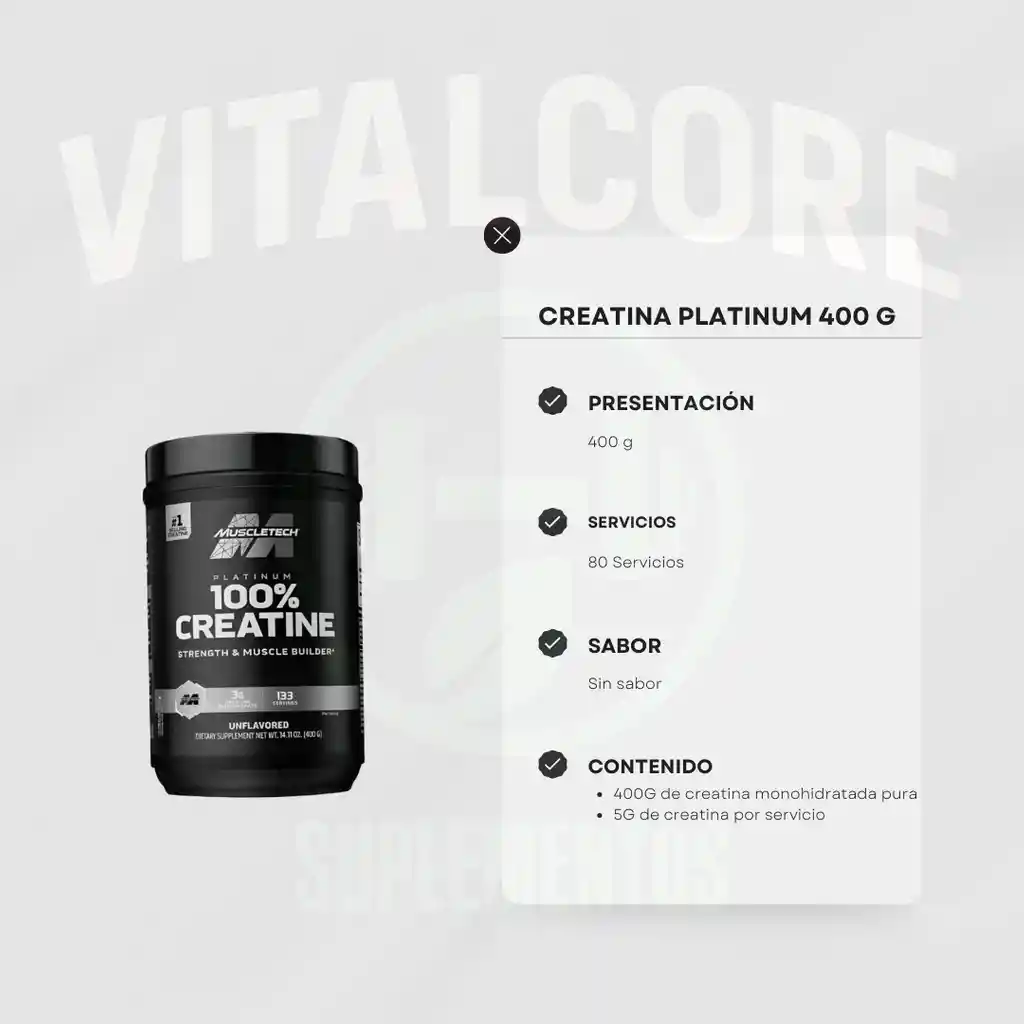 Creatina Platinum 400g