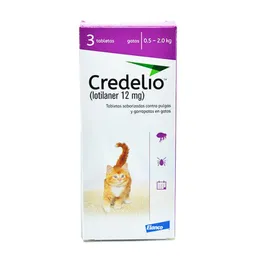 Credelio Cat 12 Mg (0.5 A 2 Kg) 3 Tb Morado