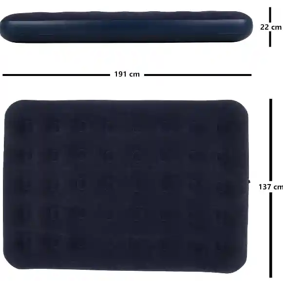Colchón Inflable Doble Con Bomba Manual