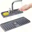 Bandeja De Silicona Para Captura De Goteo – Reposa Lavaloza Con Manija Para Grifo