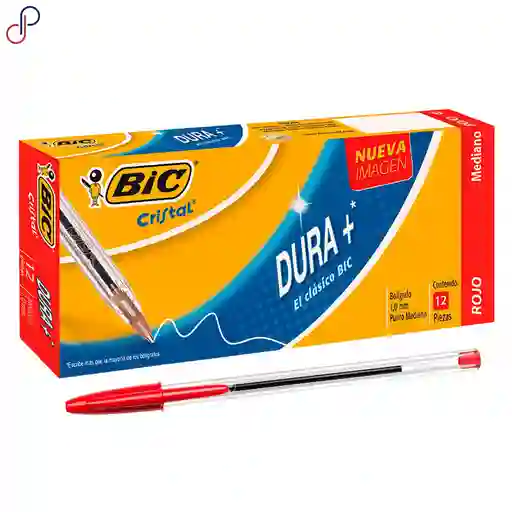 Esfero Bic Cristal Rojo Caja X12