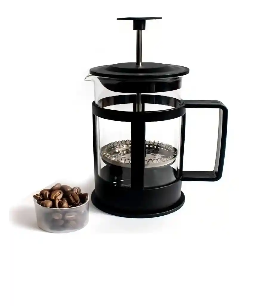 Cafetera Prensa Francesa Vidrio 350ml French Press Cafe Colo Color Negro / Cm-002