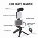 Kit De Grabacion Inteligente Para Celular / Luz + Tripo De + Microfono / Ay-49