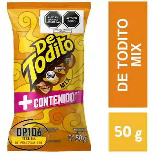 De Todito Mix X 50 Gr Paquete Personal Pasabocas