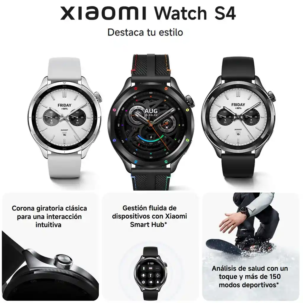 Xiaomi Watch S4 Reloj Inteligente Smartwatch Llamadas Blk