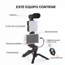 Kit De Grabacion Inteligente Para Celular / Luz + Tripo De + Microfono / Ay-49