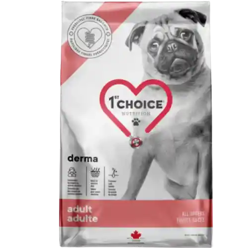 1st Choice Perro Adulto Derma Bolsa Rosada 12 Kg