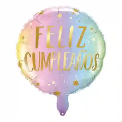 Feliz Cumpleaños Globo Metalizado De 45cm