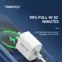 Cargador Tipo C A Tipo C Con Cabeza / Carga Rapida 25w / Color Negro Y Blanco / T-saic Tranyco