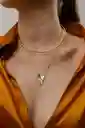 Gargantilla Choker Piedra Nacar En Triangulo