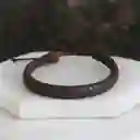 Pulsera Para Hombre En Cuero Trenzado Tono Cafe A Domicilio