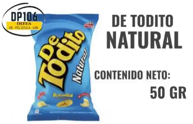 De Todito Natural X 50 Gr Paquete Personal Pasabocas