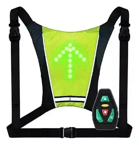 Chaleco Bicicleta Control Direccion Led