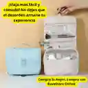 Organizador De Cosméticos Para Viaje Color Beige O Verde Claro
