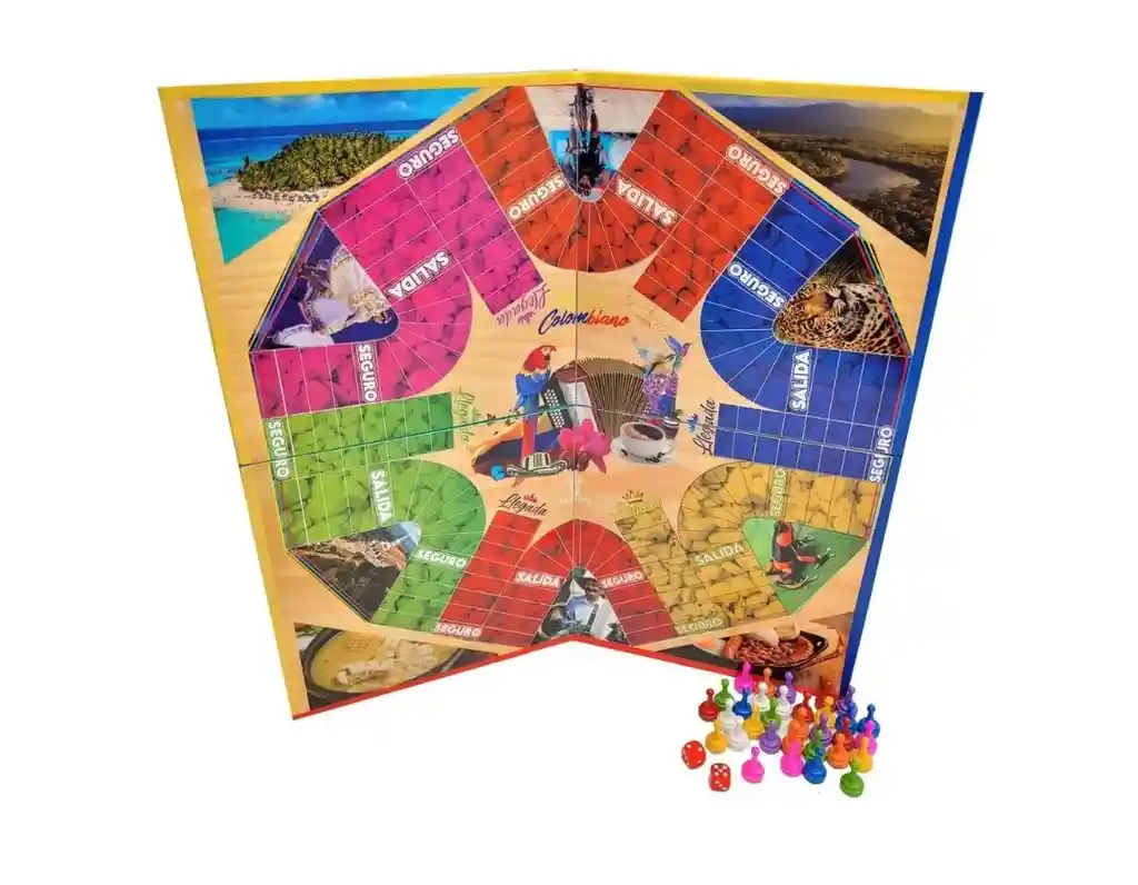 Parqués Magnético Plegable En 4 Partes 50x50