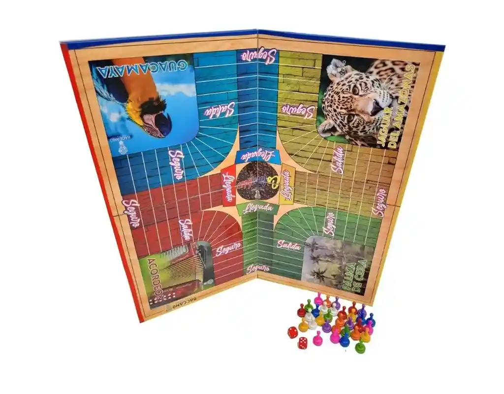 Parqués Magnético Plegable En 4 Partes 50x50