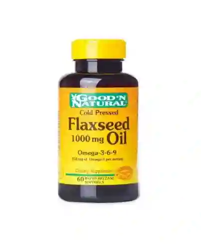 Flaxseed Oil Good Natural 1000mg X 60 Capsulas