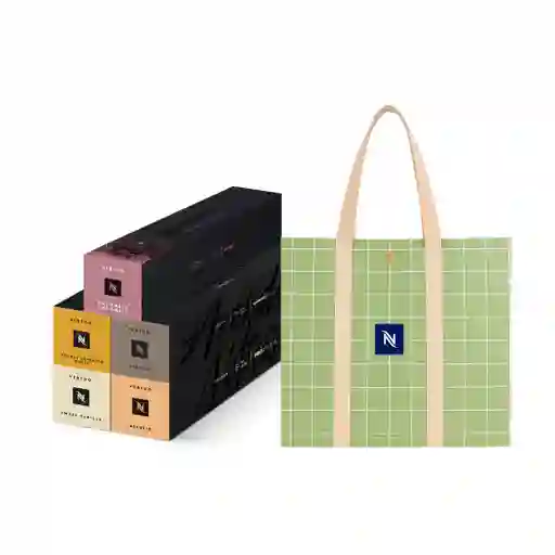 Obsequio 10 Cápsulas Colombia + Pack X 50 Cápsulas Vertuo Nespresso