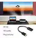 Convertidor Adaptador Dp Displayport Macho A Hdmi Hembra 4k