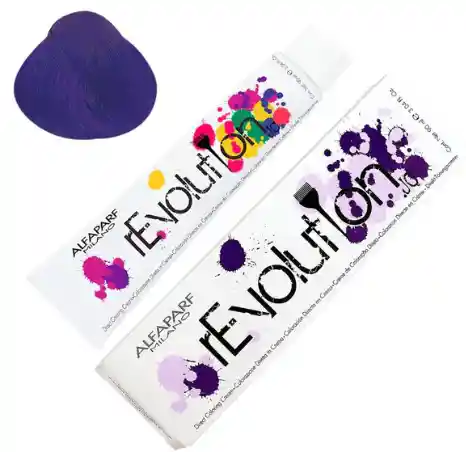Alfaparf Tinte Revolution Fantasía Tono Rich Purple (incluye Guantes + Tratamiento)