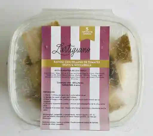 Ravioli De Tomates Secos Con Mozzarella Lartigano 400g