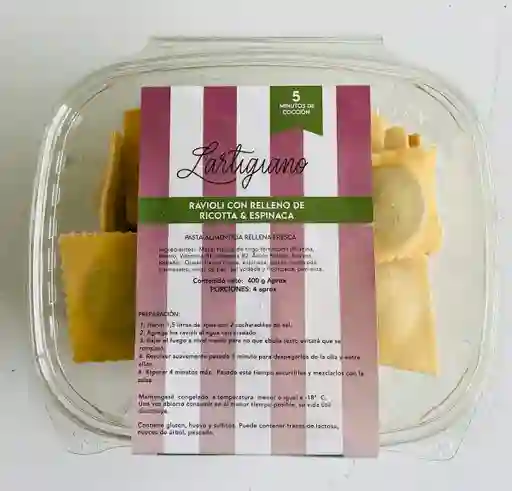 Ravioli Ricotta Con Espinaca Lartigano 400g