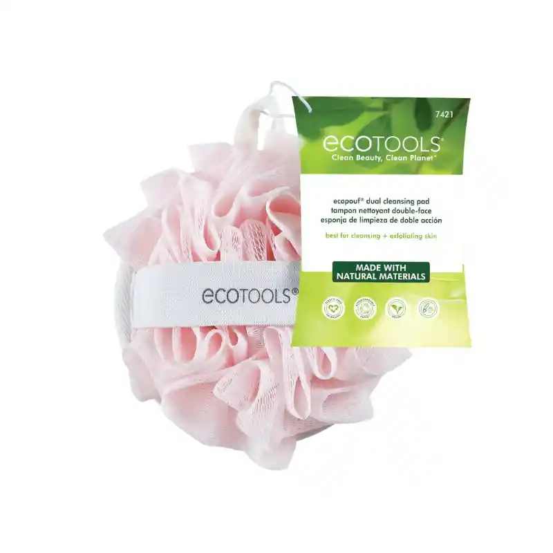 Almohadilla Limpiadora Doble, Color Rosa Eco Tools