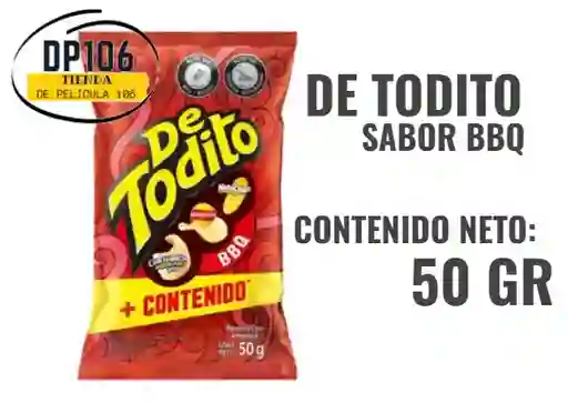 De Todito Bbq X 50 Gr Paquete Personal Pasabocas
