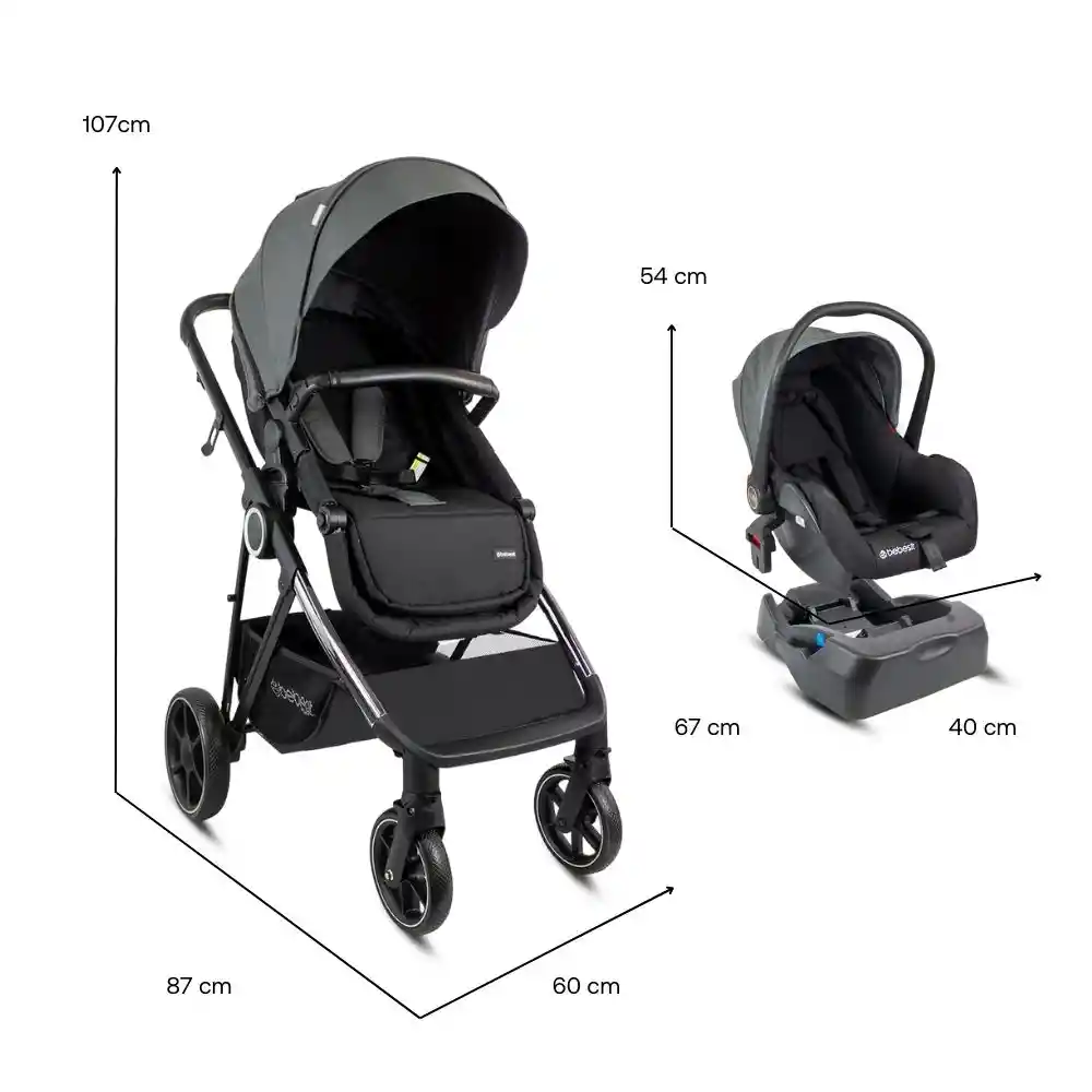 Bebésit Coche Trave System Cosmos Gray 5284gy