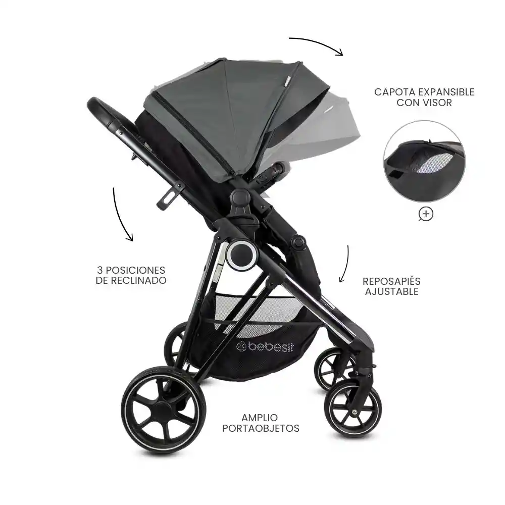 Bebésit Coche Trave System Cosmos Gray 5284gy