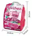 Set De Cocina Juguete Infantil Maleta 2 En 1 Con Accesorios