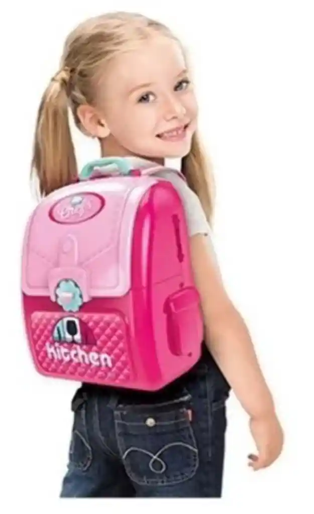 Set De Cocina Juguete Infantil Maleta 2 En 1 Con Accesorios