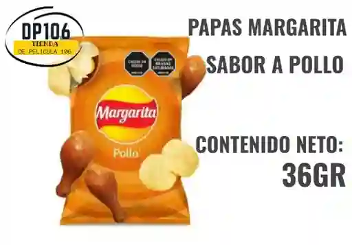 Papas Margarita Pollo X 36 Gr. Paquete Personal Pasabocas