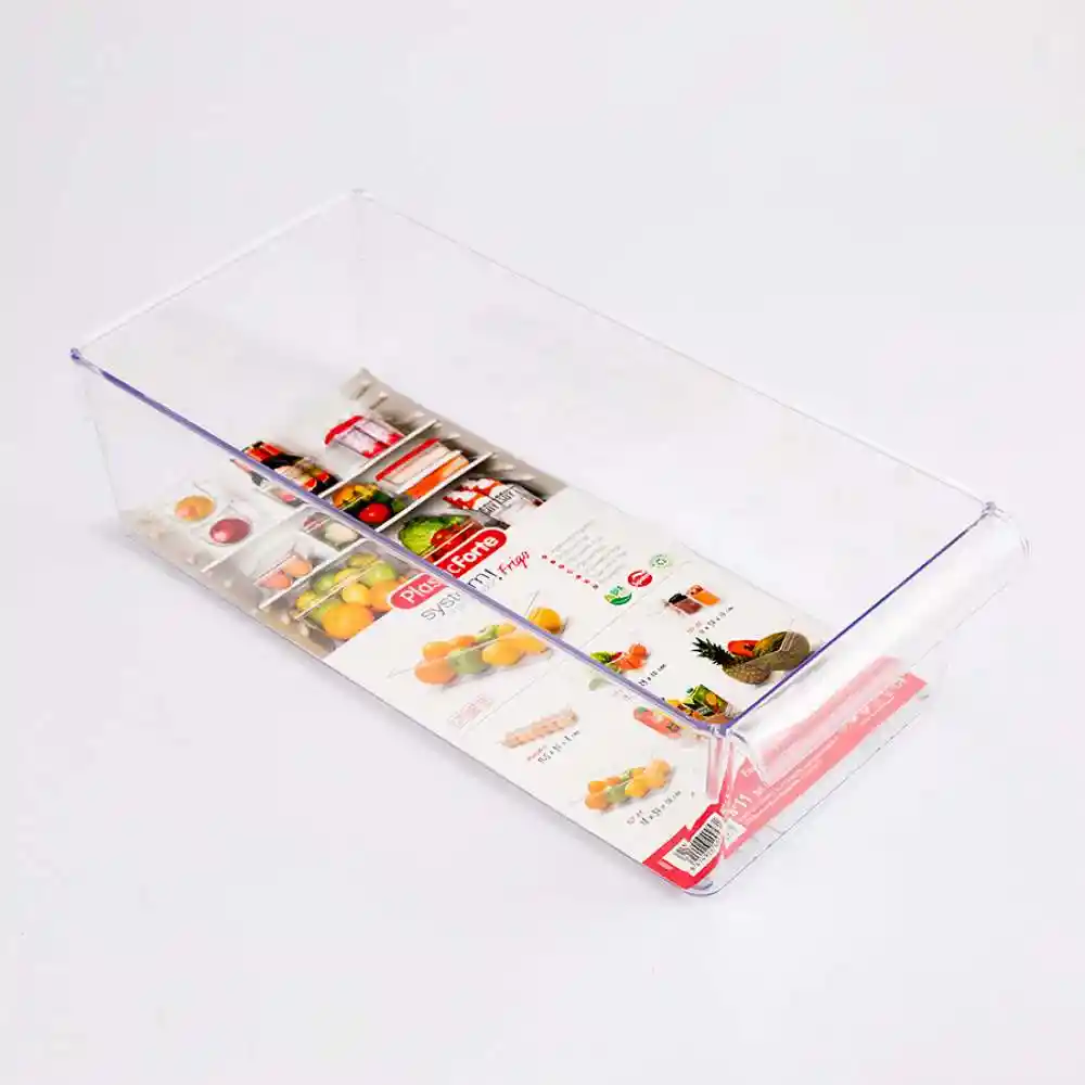 Organizador Plasticforte 18x10x37cm Translucido Plastico