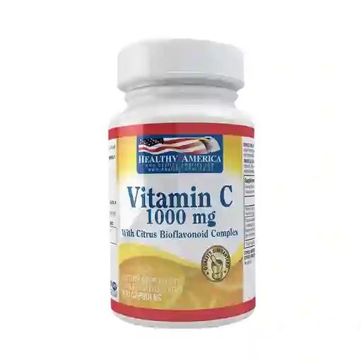 Vitamin C 1000mg With Citrus Bioflavonoid Complex X100 Capsules-capsulas Healthy America