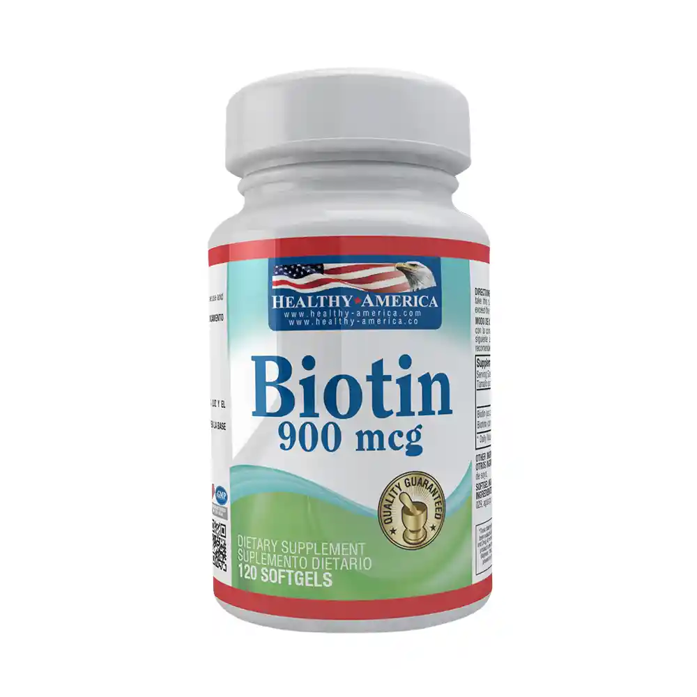 Biotin 900mcg X120 Softgels Healthy America