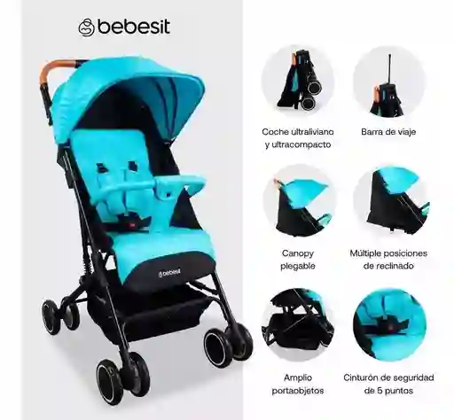 Coche Compacto Bit Null Azul