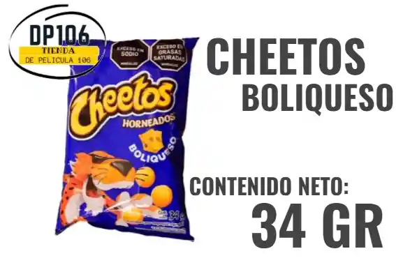 Cheetos Boliqueso X 34 Gr / Paquete Personal Pasabocas