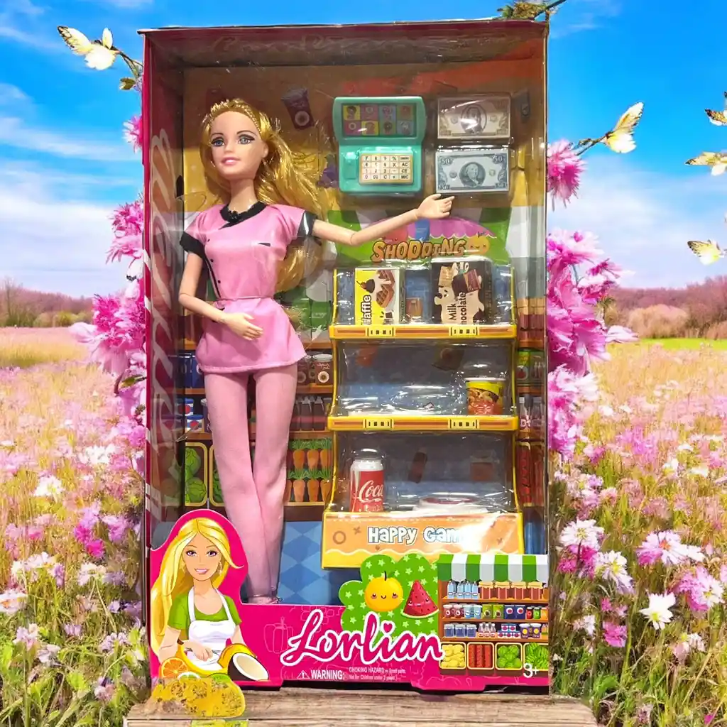 Muñeca Tipo Barbie Juguete Lorlian Para Niñas Supermercado