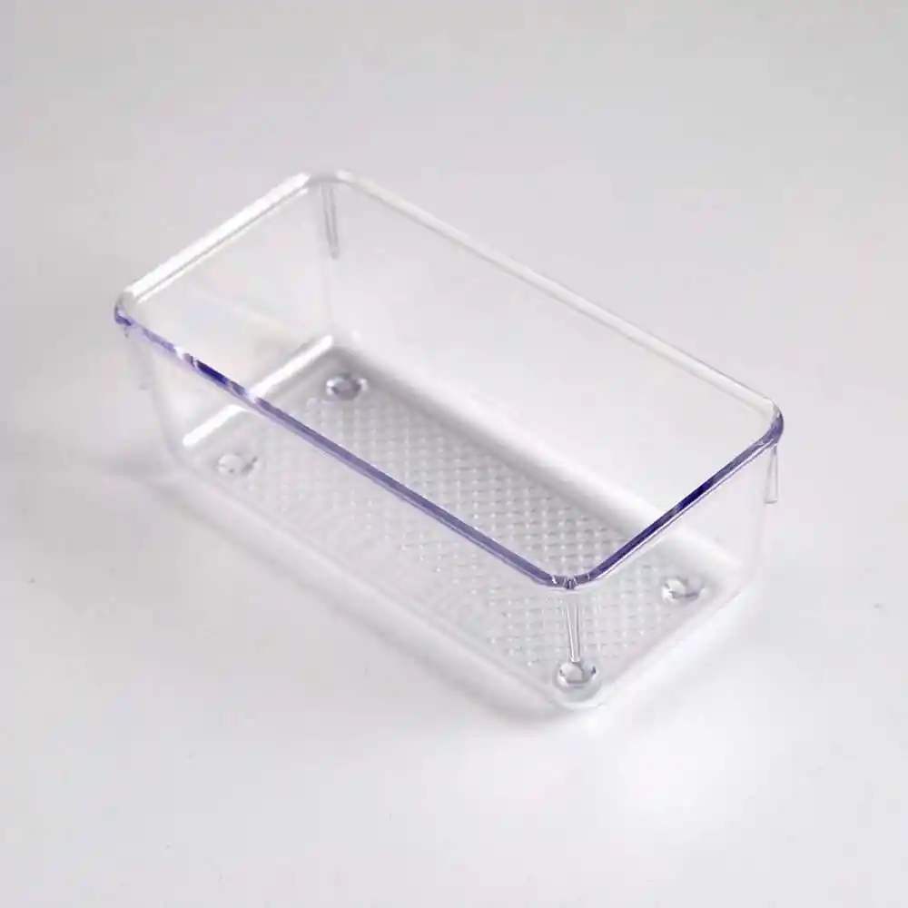 Organizador Plasticforte 7x5x15cm Translucido Plastico
